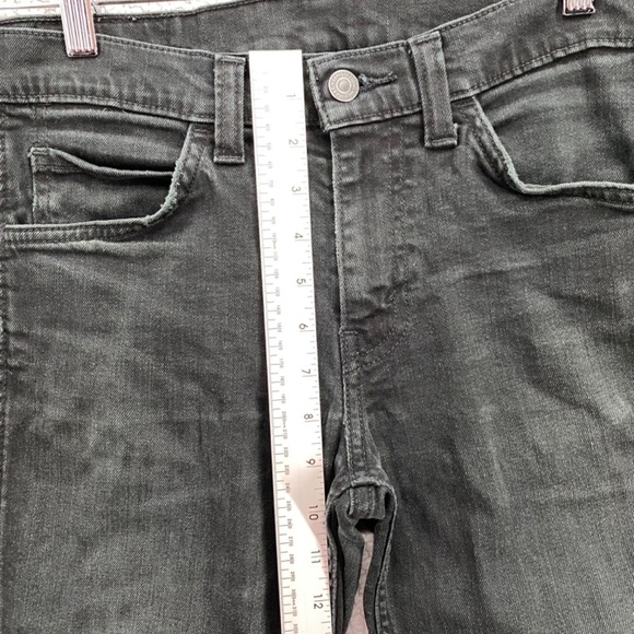 Levi's Jeans Womens 511 Black Cropped Size 30 5 Pocket Button Zip Closure - Picture 3 of 8